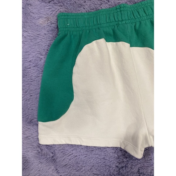 Nike Color Clash Women's Fleece Shorts Green/White Large‎ "Be As You Are" Large - Picture 8 of 11